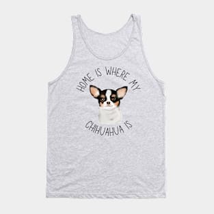 Home is Where My Chihuahua Is Dog Breed Lover Watercolor Tank Top